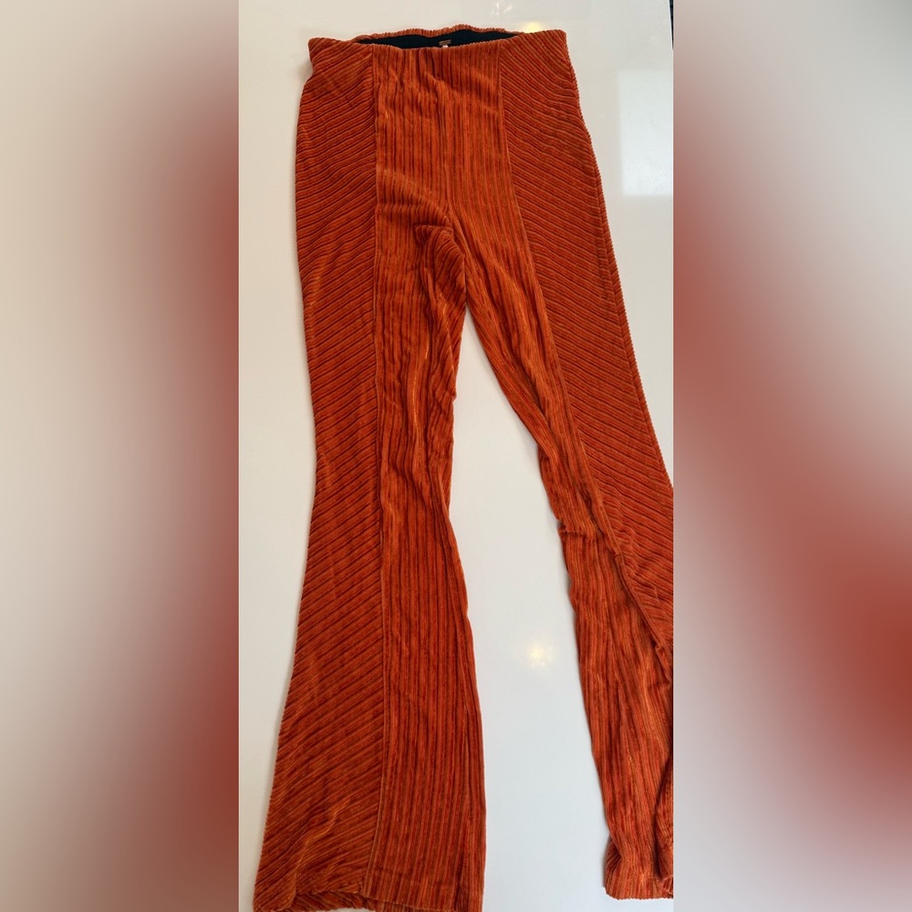 Free People Penny Pull On Rust Orange Pants